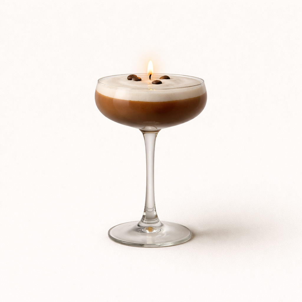 espresso martini candle, realistic cocktail candle, coffee candle, handmade candle netherlands, espresso martini kaars, candle gift netherlands, coffee scented candle, realistic drink candle, cocktail candle netherlands, decor candle, unique candle design, realistic candle art, handmade coffee candle, home decor candle, martini glass candle, soy wax candle, aesthetic candle netherlands, realistic cocktail decor, espresso candle, luxe kaars nederland, candle shop netherlands, artisan candle netherlands, cozy