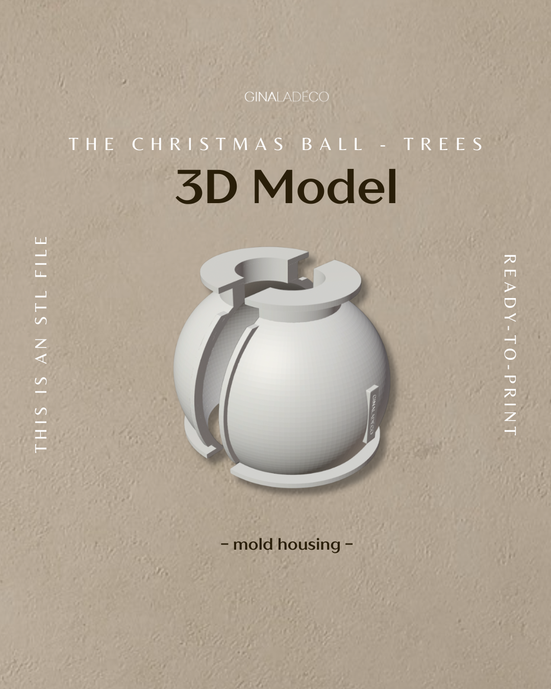 The Christmas Ball - Trees - 3D Model (STL File)