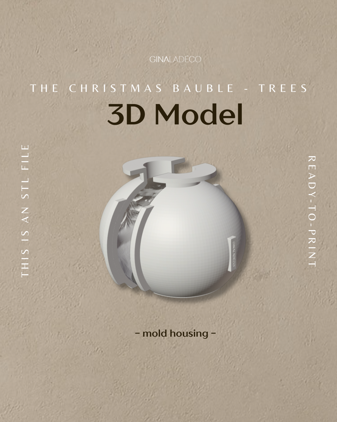 The Christmas Bauble - Trees - 3D Model (STL File)