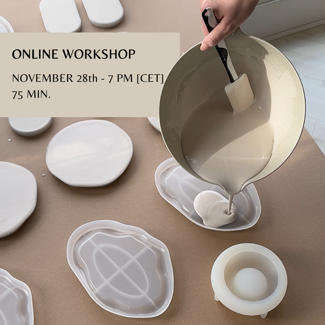 75 min | Online Workshop JESMONITE (November 28th - 7 pm CET)