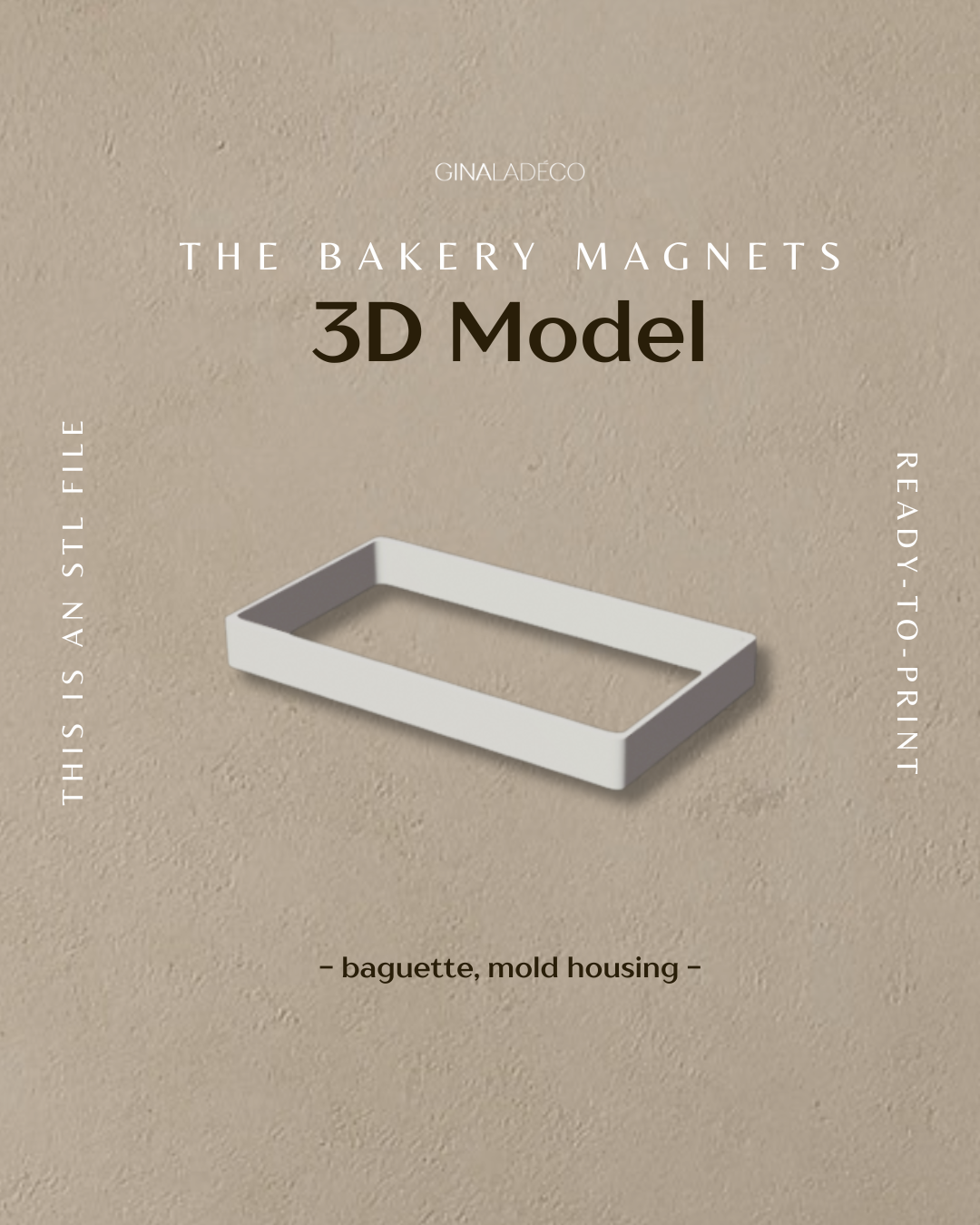 The Bakery Magnets - 3D Model (STL File)