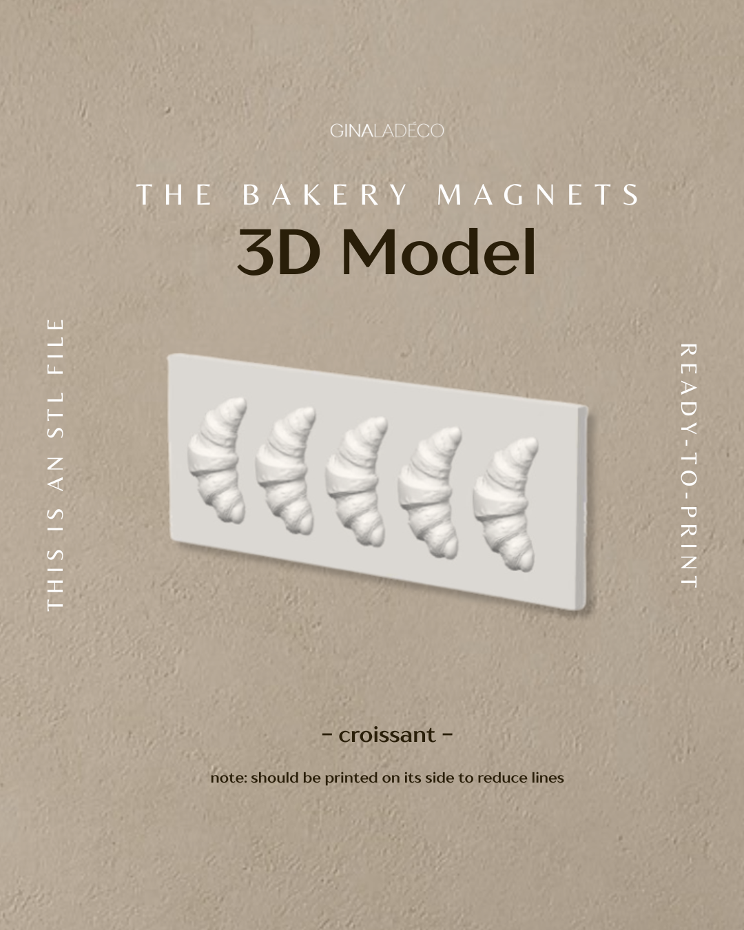 The Bakery Magnets - 3D Model (STL File)