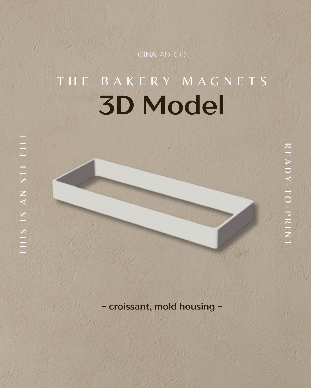 The Bakery Magnets - 3D Model (STL File)