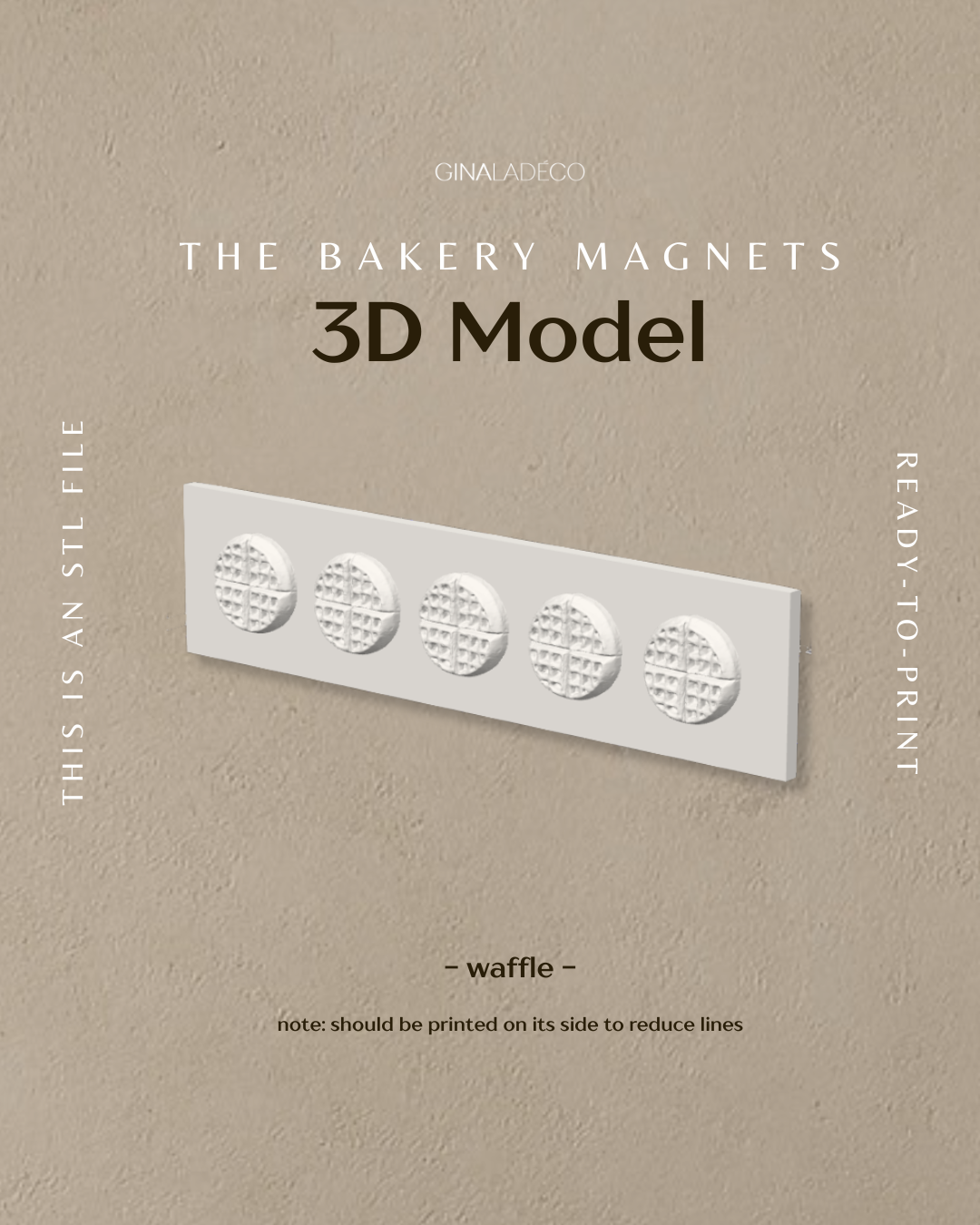 The Bakery Magnets - 3D Model (STL File)