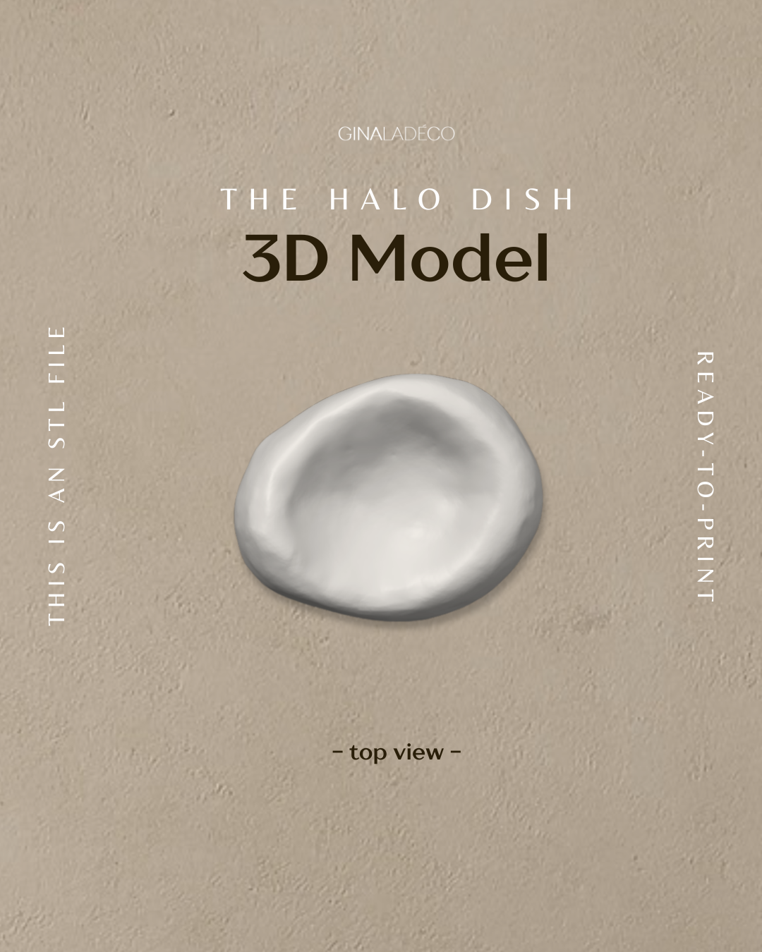 The Halo Dish - 3D Model (STL File)