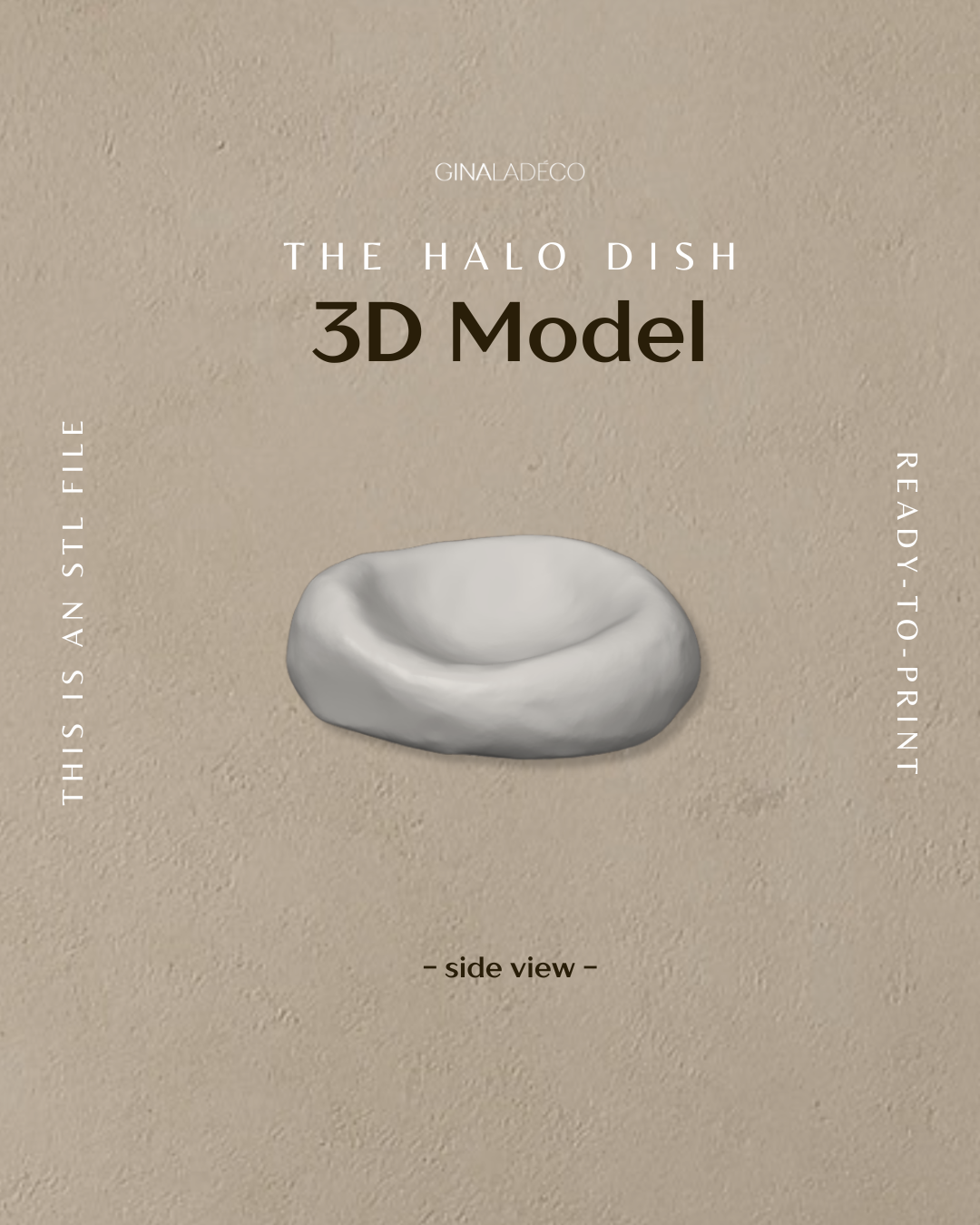 The Halo Dish - 3D Model (STL File)